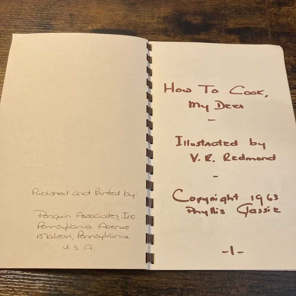How to Cook My‎ Deer Venison Recipe Cookbook 1963 Rare Phyllis Glassik Handmade